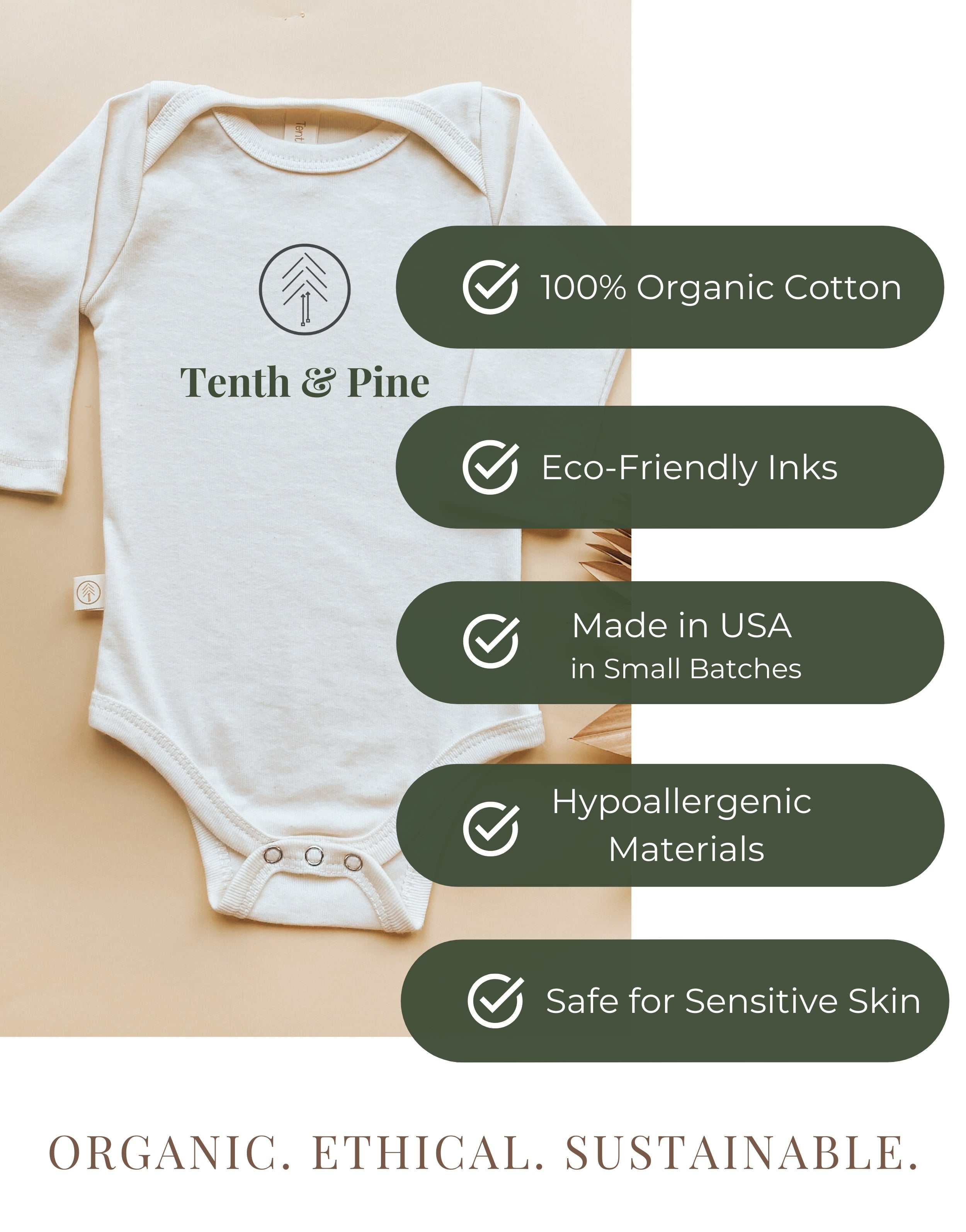 Love Bug Organic Baby Bodysuit